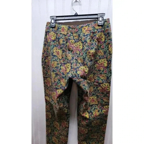 Talbots Curvy Multi Colored Ankle Pants Women's Size 8 - Picture 7 of 16